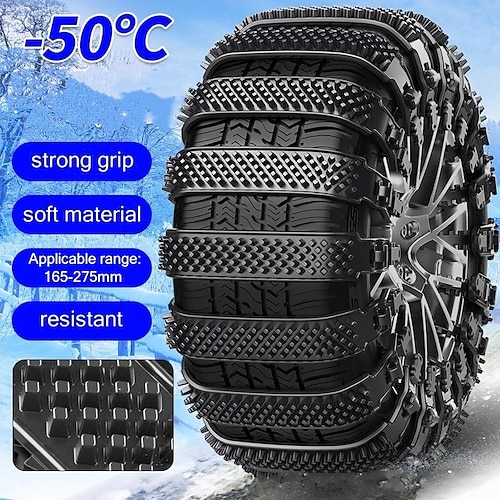 4/6/8Pcs Car Winter Tire Wheels Chain Snow Chains Wheel Tyre Cable Belt Winter Outdoor Emergency Chain Snow Tire Anti-skid Chain