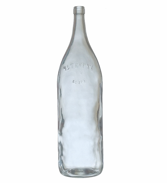 Бутыль стеклянная «Четверть», 3,075 л