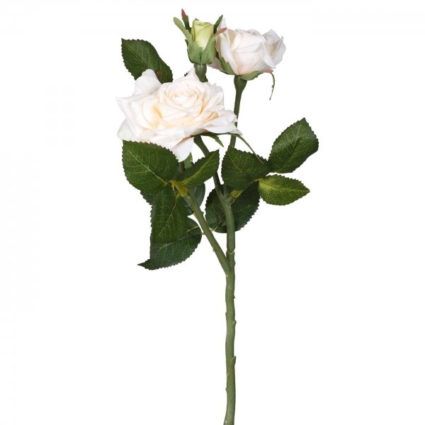 Искусственные цветы Декоративный искусственный цветок Cream Rose Bush