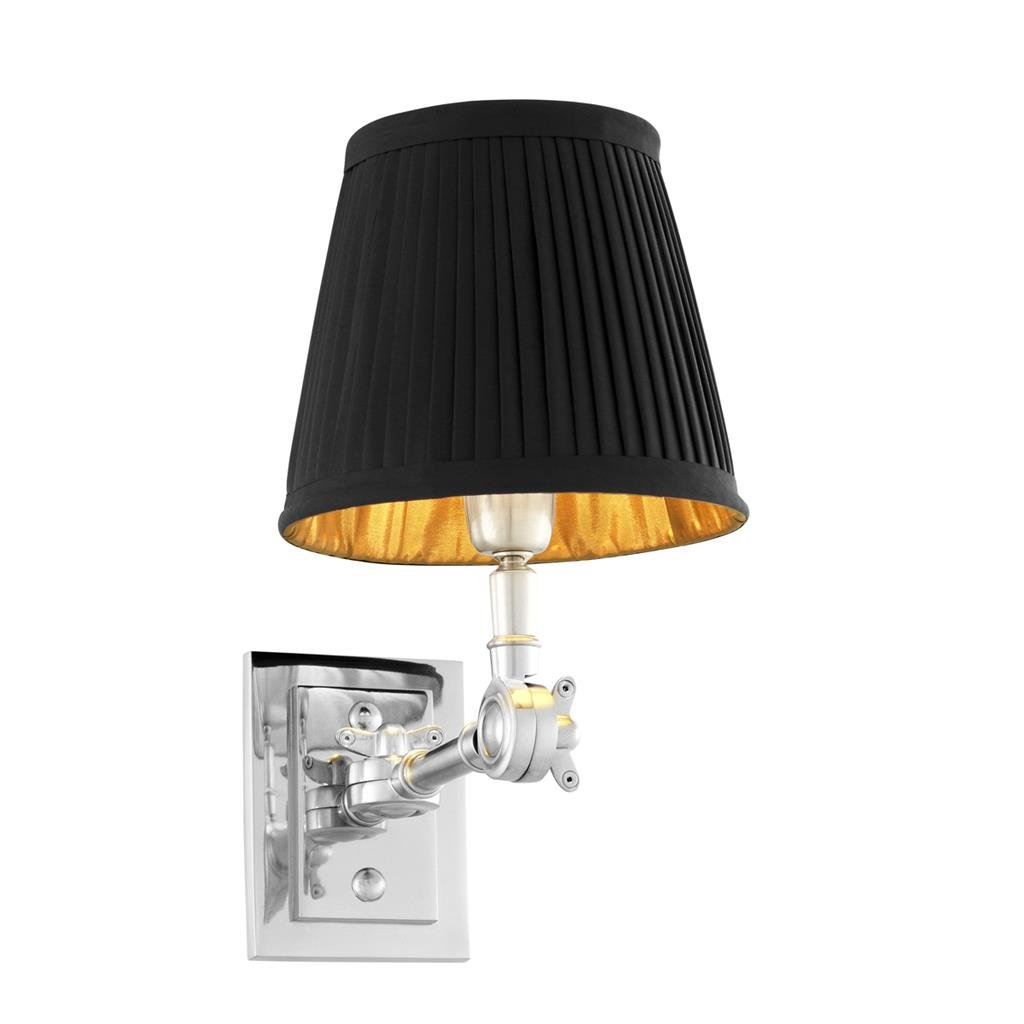 Бра Wall Lamp Wentworth Single Nickel+Black