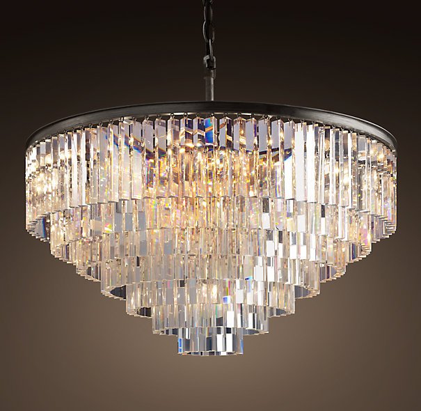 Люстра RH 1920s Odeon Clear Glass Fringe Chandelier - 80, 110