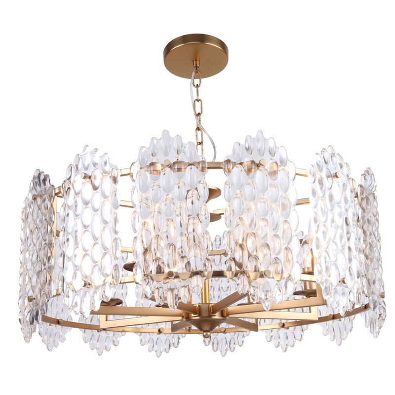 Люстра подвесная Textured Glass Chandelier D71