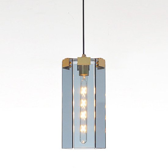 Человек из стали Gray Glass Pendant Lamp