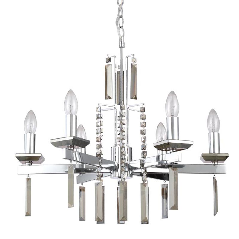 Люстра Vivien Crystal Chrome Chandelier 6