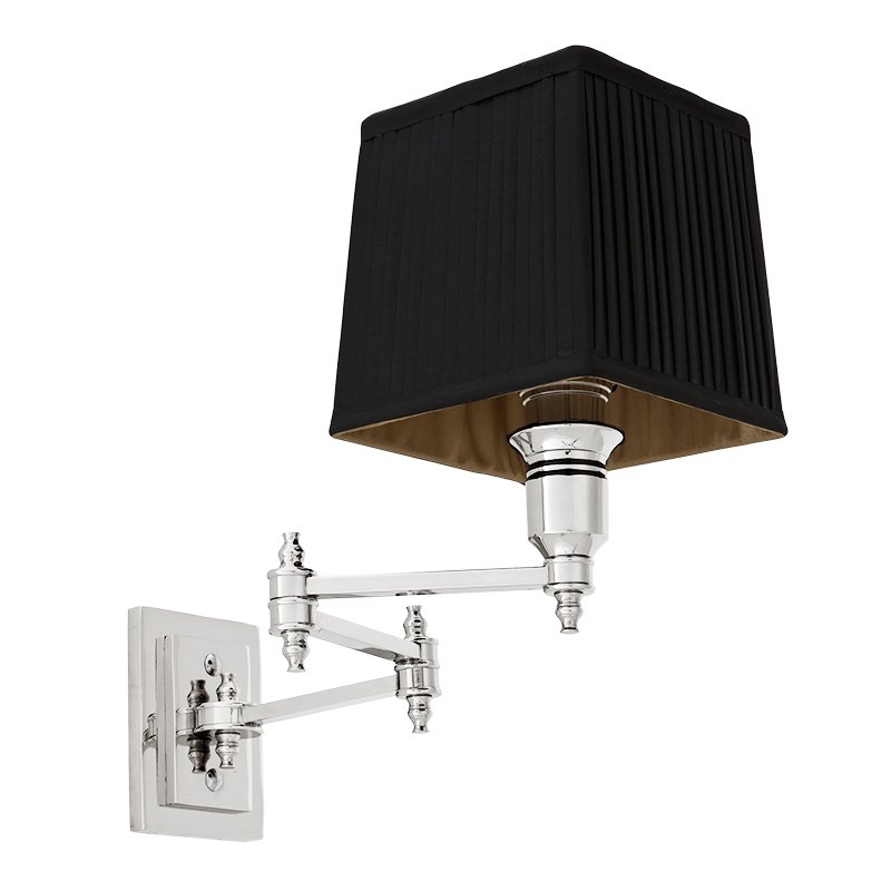 Бра Wall Lamp Lexington Swing Nickel+Black