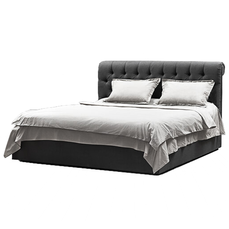 Кровать Gray Capitone Bed