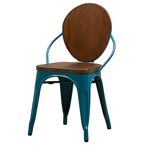 Стул Tolix chair Wooden Turquoise