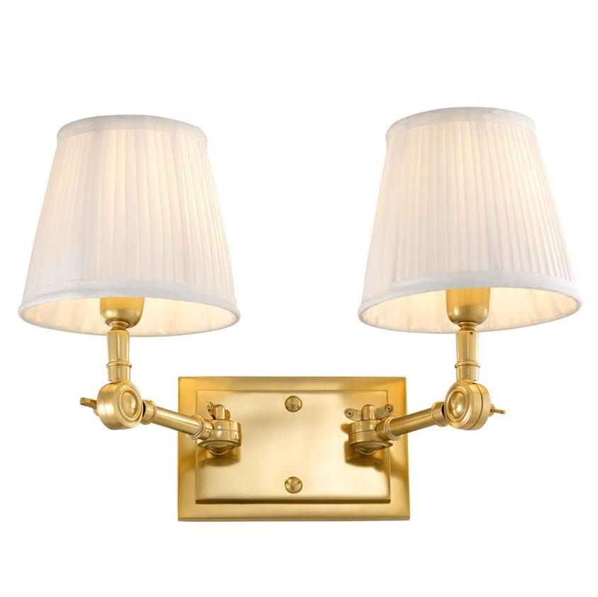 Бра Wall Lamp Wentworth Double Gold+White