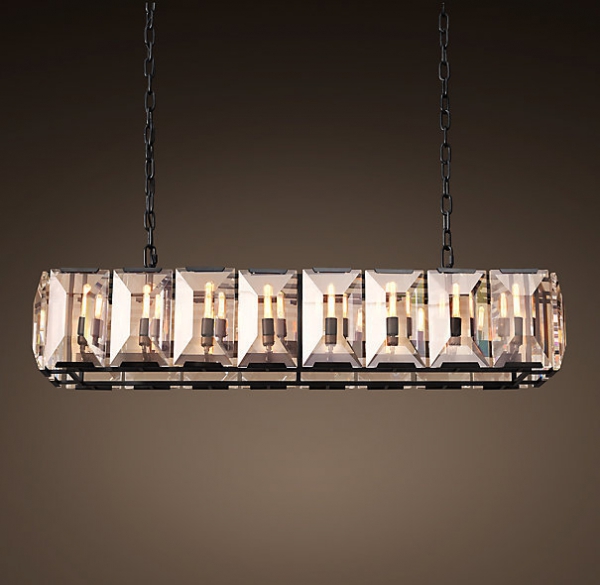 Люстра RH Harlow Crystal Square Chandelier 16