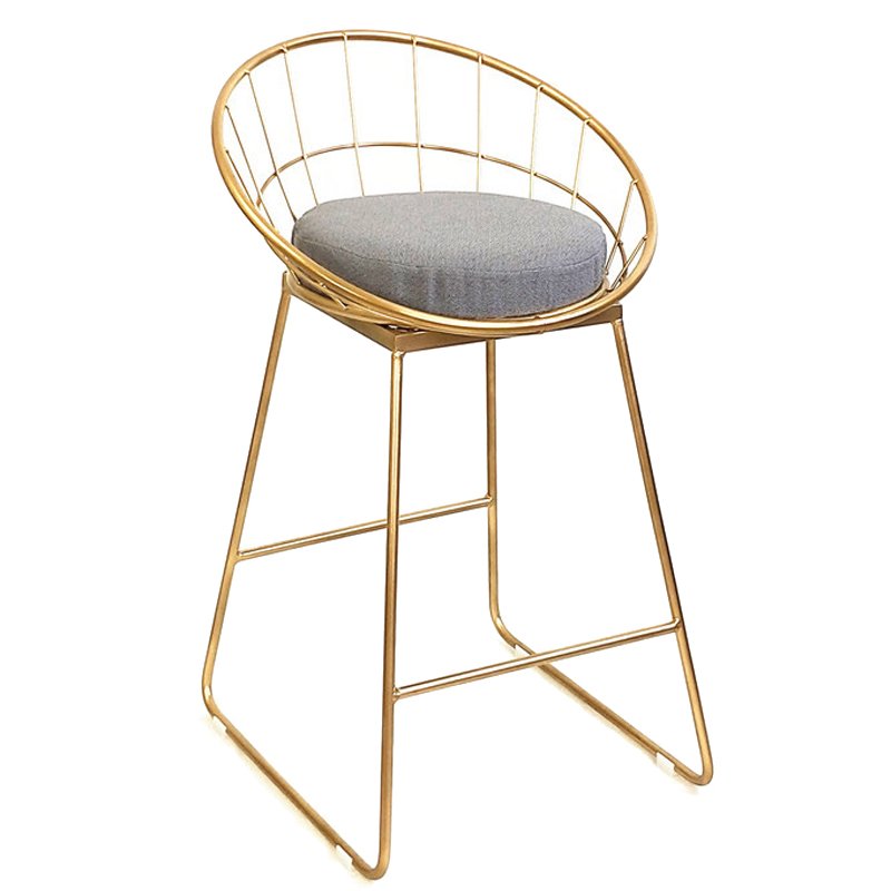 Металлические стулья Барный стул Iron bar chair Golden