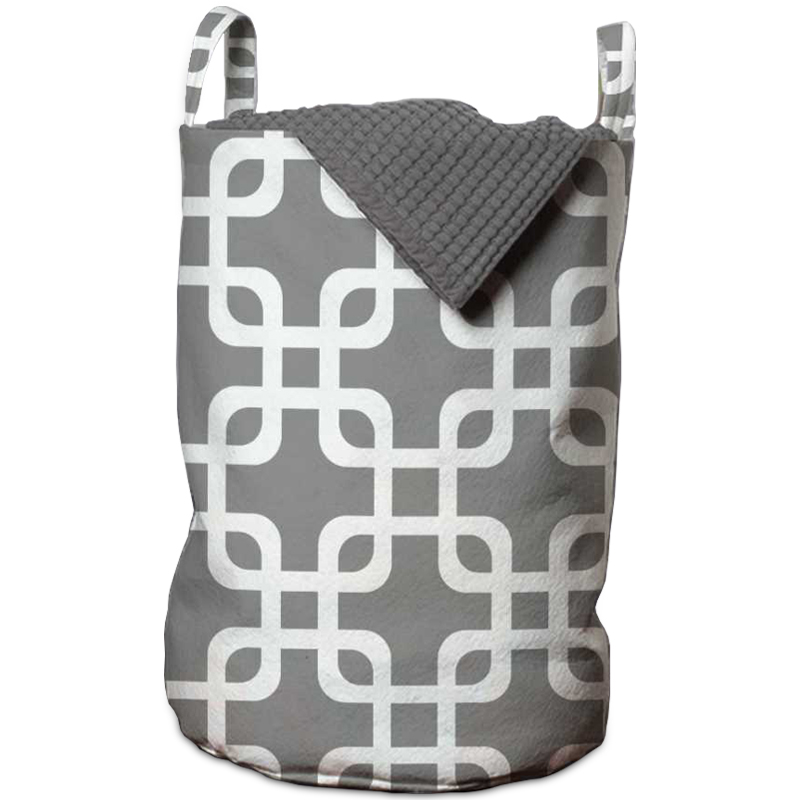 Корзина Squares on Gray Basket