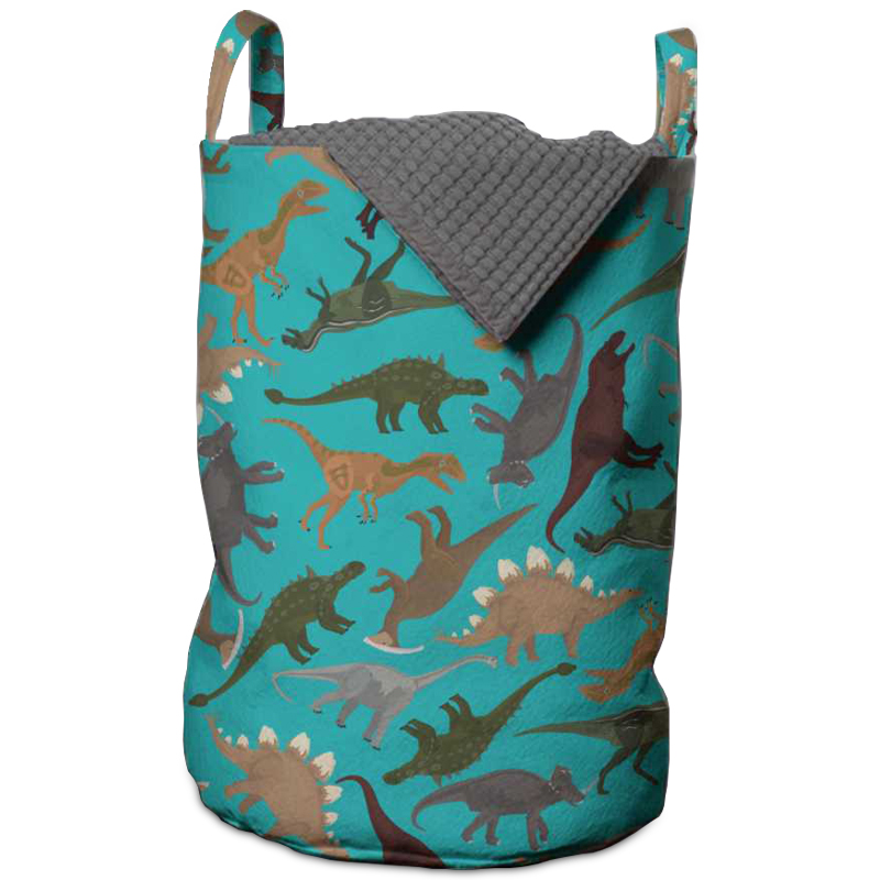 Для детей Корзина Turquoise Dinosaurs Basket