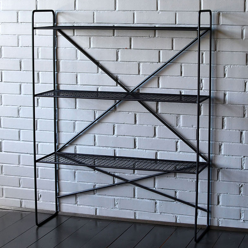 Стеллаж Ridley Black Industrial Metal Rust Rack