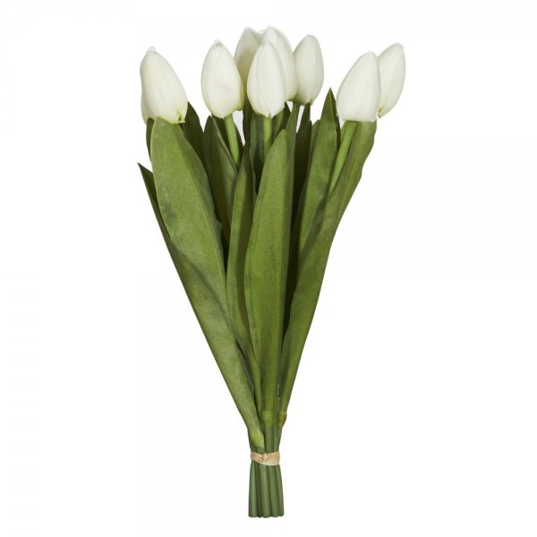 Искусственные цветы Декоративный искусственный цветок Bouquet Of White Tulips