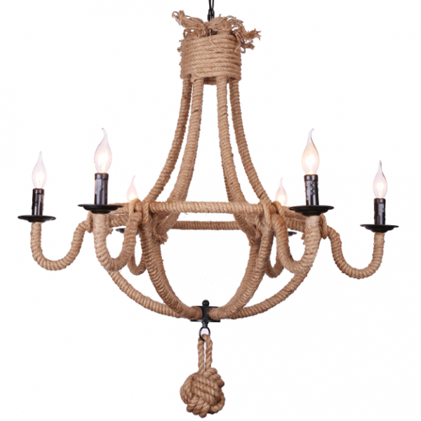 Люстра Loft Rope Chandelier Alegro 6