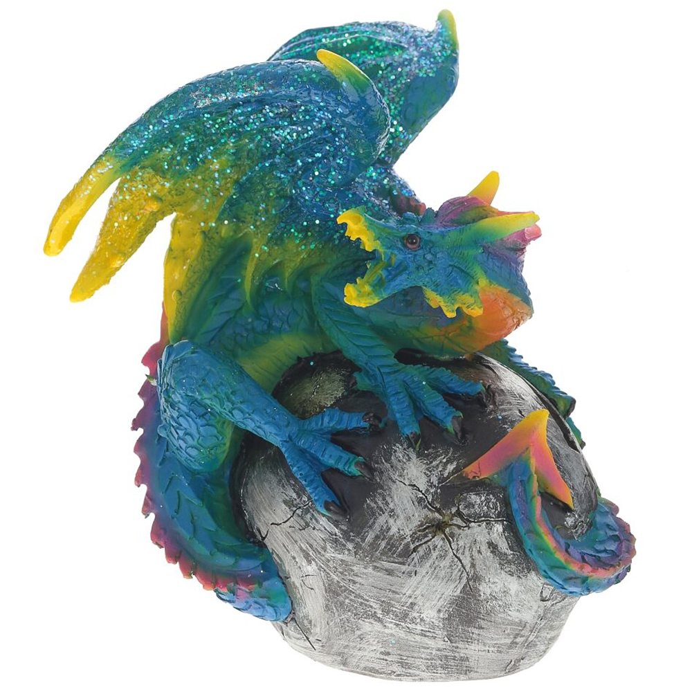 Декоративная статуэтка Дракон Blue Multicolor Dragon Statuette