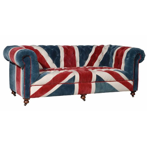 William Sofa Union Jack Velvet Andrew Martin