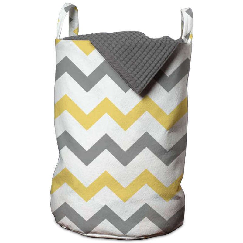 Корзина Mustard and Gray Chevron Basket