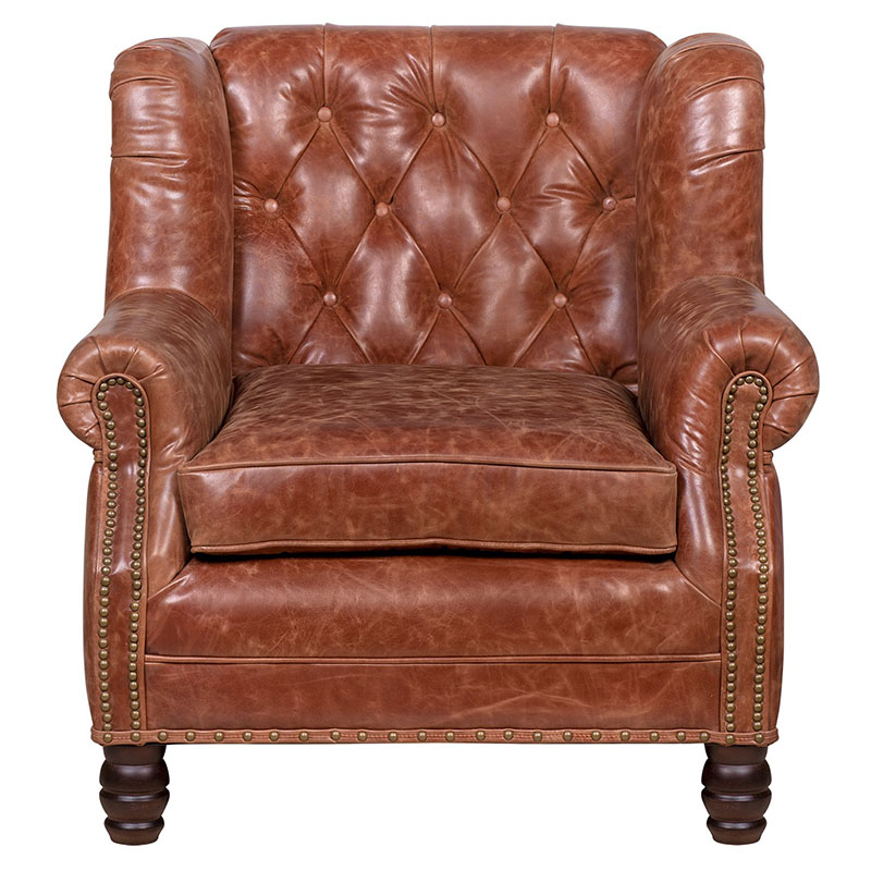 Кожаное кресло James Brown Leather Armchair