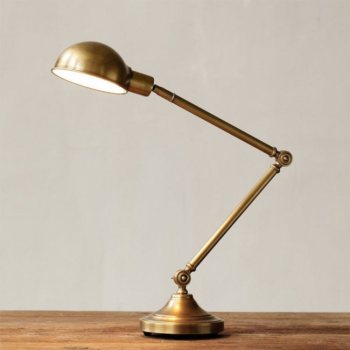 Настольные лампы  Loft Concept Настольная лампа Brass Vintage Loft Table Lamp