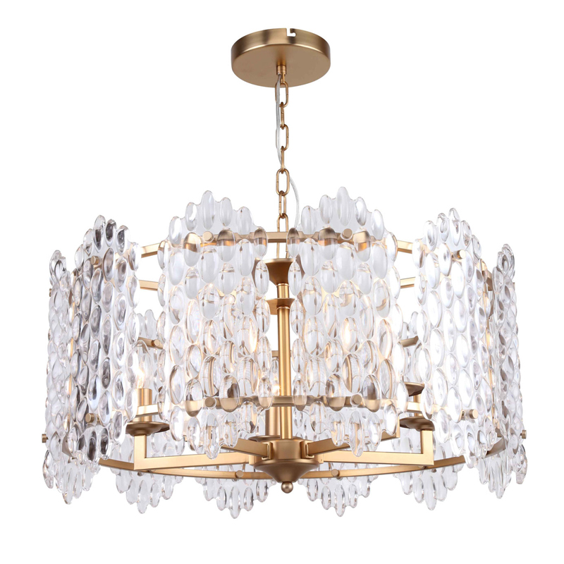 Люстра подвесная Textured Glass Chandelier D61