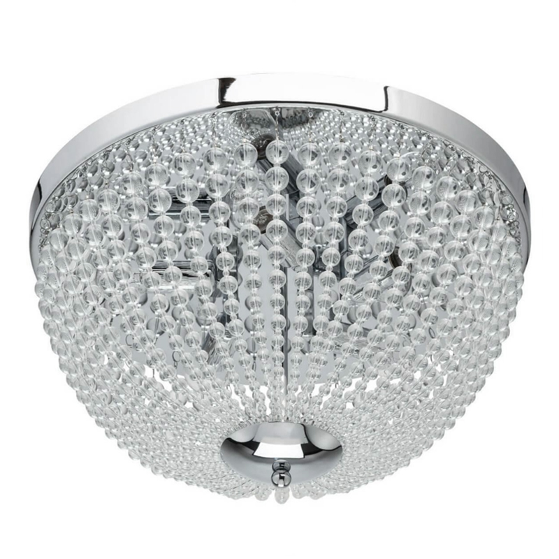 Потолочный светильник Virginia Clear Beads ceiling Chrome S