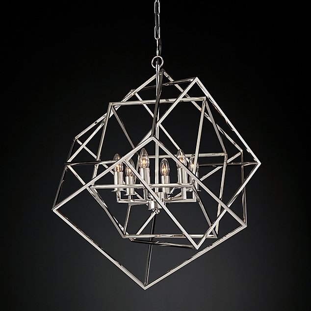 Люстра Restoration Hardware Caged Cubist Pendant