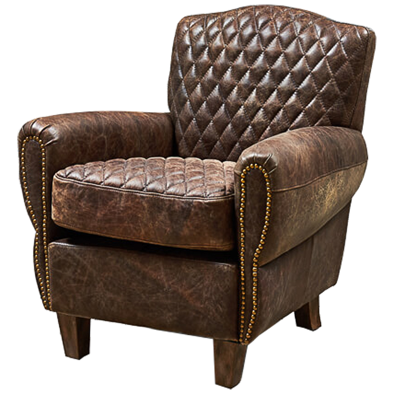 Кожаные кресла Кресло Jody Armchair Brown Leather