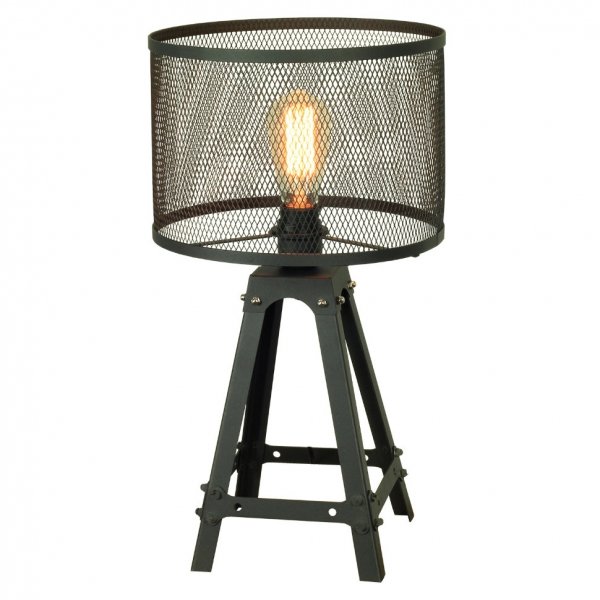 Industrial  Interior  Loft Concept Настольная лампа Radial Cage Table Lamp