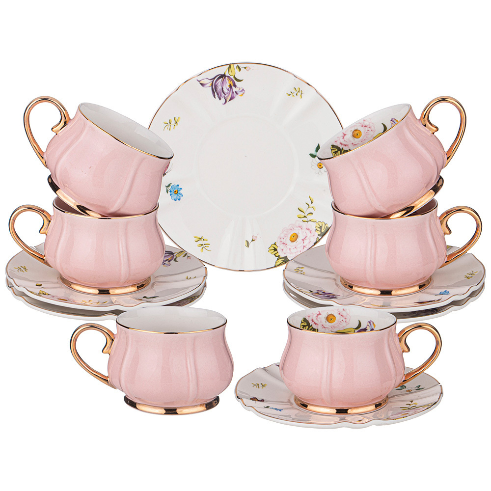 Чайный набор из фарфора на 6 персон 12 предметов Tea Porcelain Set