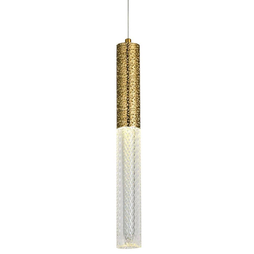 Подвесной светильник латунь Dew Drops Tube Brass Hanging Lamp