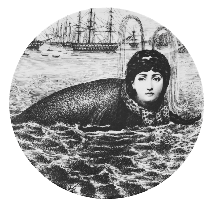 Декоративная тарелка Fornasetti 30.CR.BW.R01-195