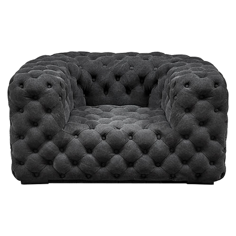 Кресло Soho Tufted Graphite Armchair