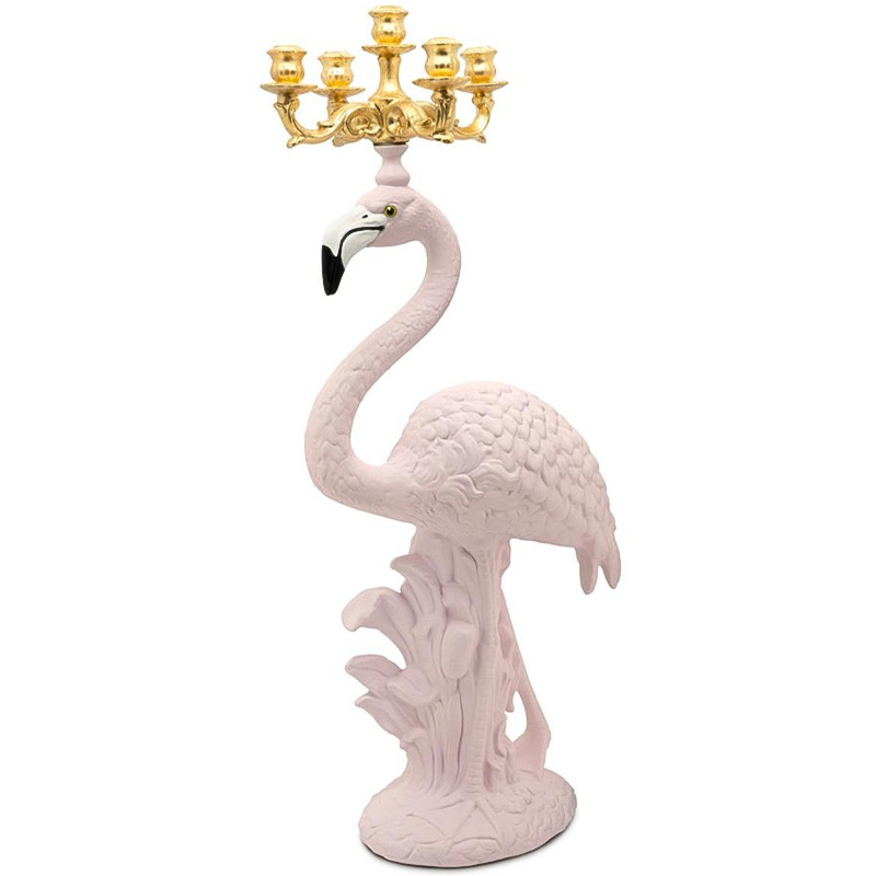 Подсвечник Candleholder Flamingo Bisc. Pink Gold