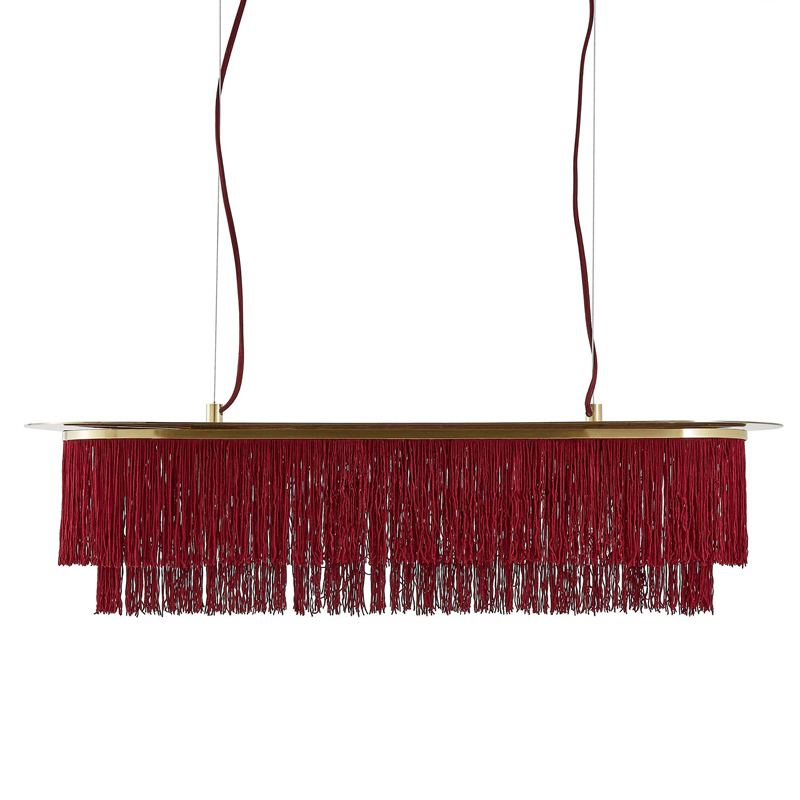 Люстра Houtique Linear Chandelier Burgundy