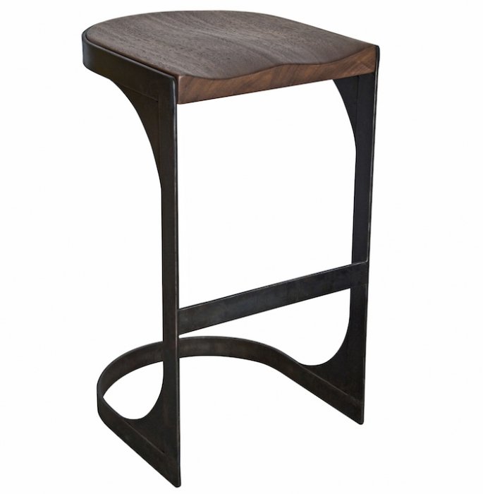 Металлические стулья Барный стул Industrial Loft Modern Wood Bar Stool