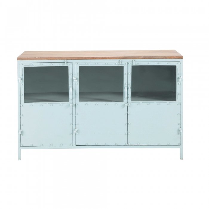 Комоды  Loft Concept Буфет в стиле Лофт Industrial Rust Blue Chest Голубой