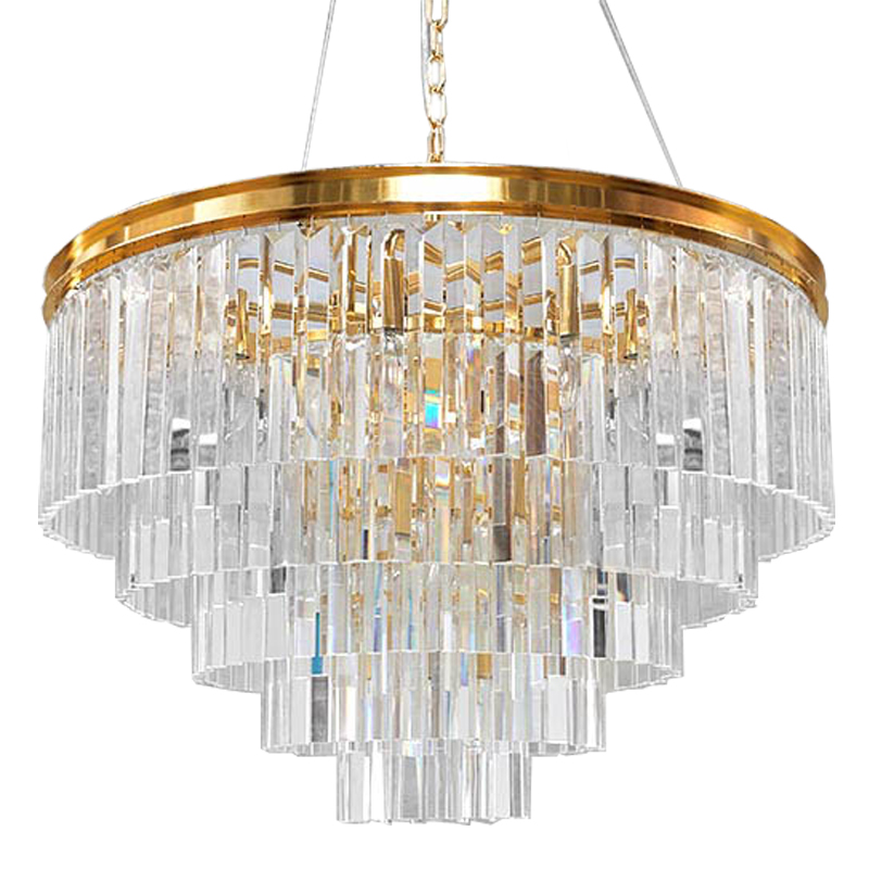 Люстра RH Odeon Chandelier Five Gold 80