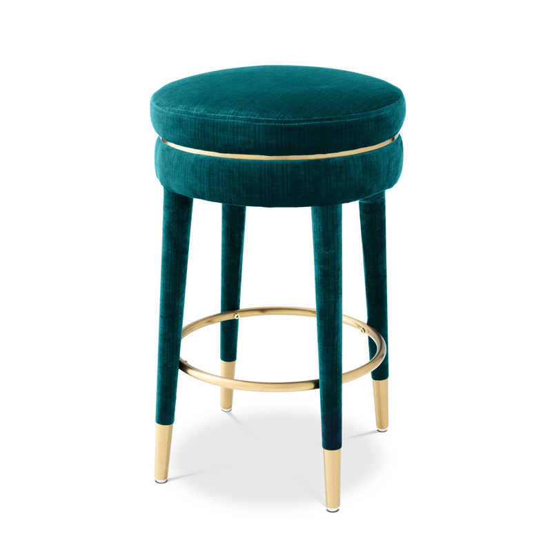 Стулья  Loft Concept Полубарный стул Eichholtz Counter Stool Parisian blue