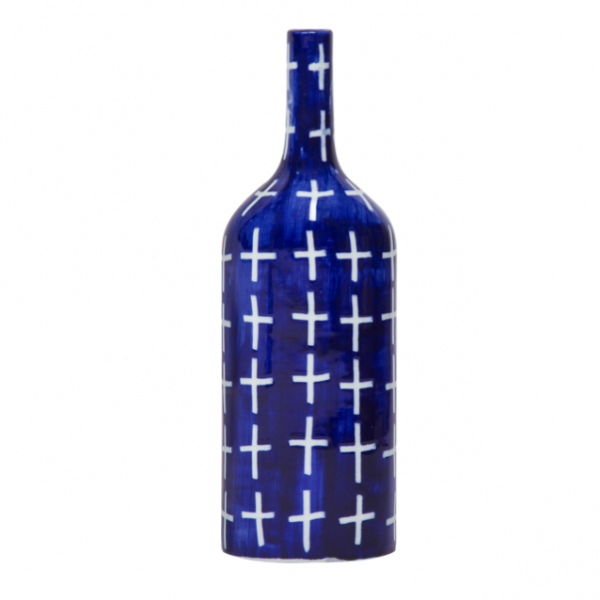 Ваза blue & white ornament Blue Bottle