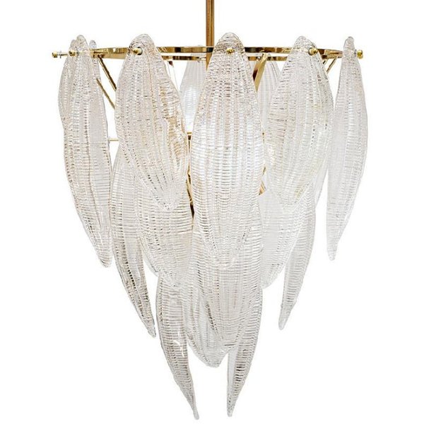 Textured glass Chandelier