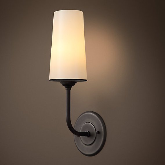 Бра RH MODERN TAPER SCONCE Glass Shade