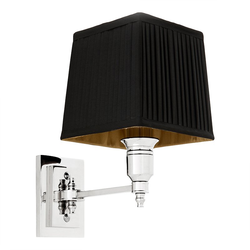 Бра Wall Lamp Lexington Single Nickel+Black