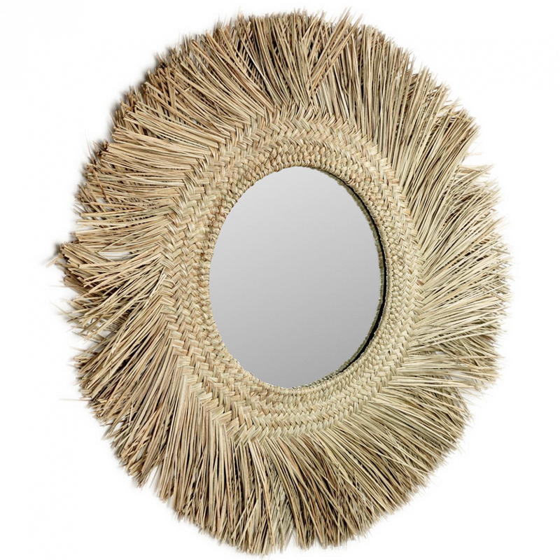 Круглые зеркала Зеркало сплетенное вручную Handmade Mirror Light Safari