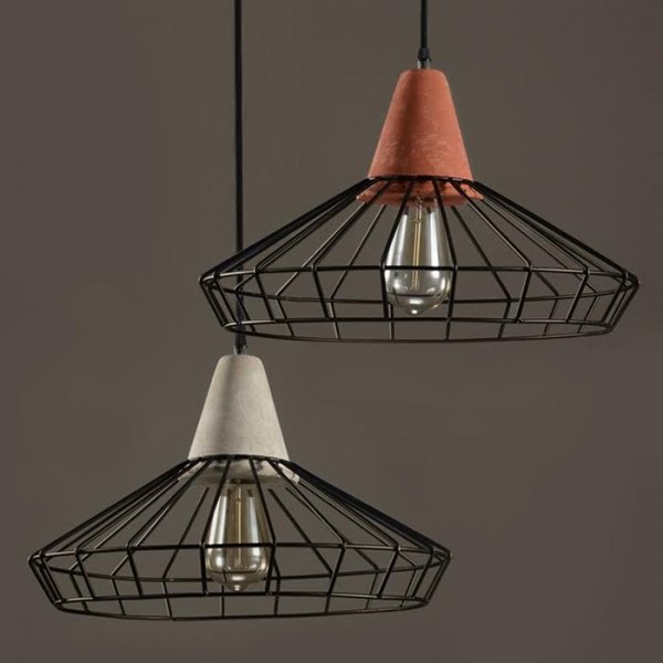 Подвесной светильник Cement Droplight Pendant Light pyramid