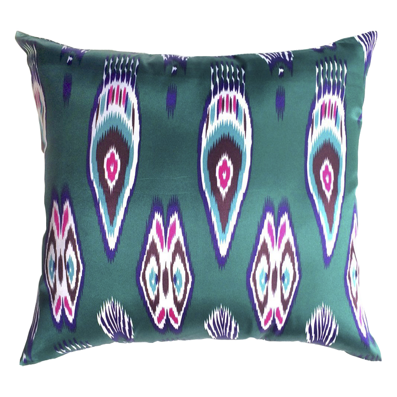 Подушка Bright Ikat Emerald