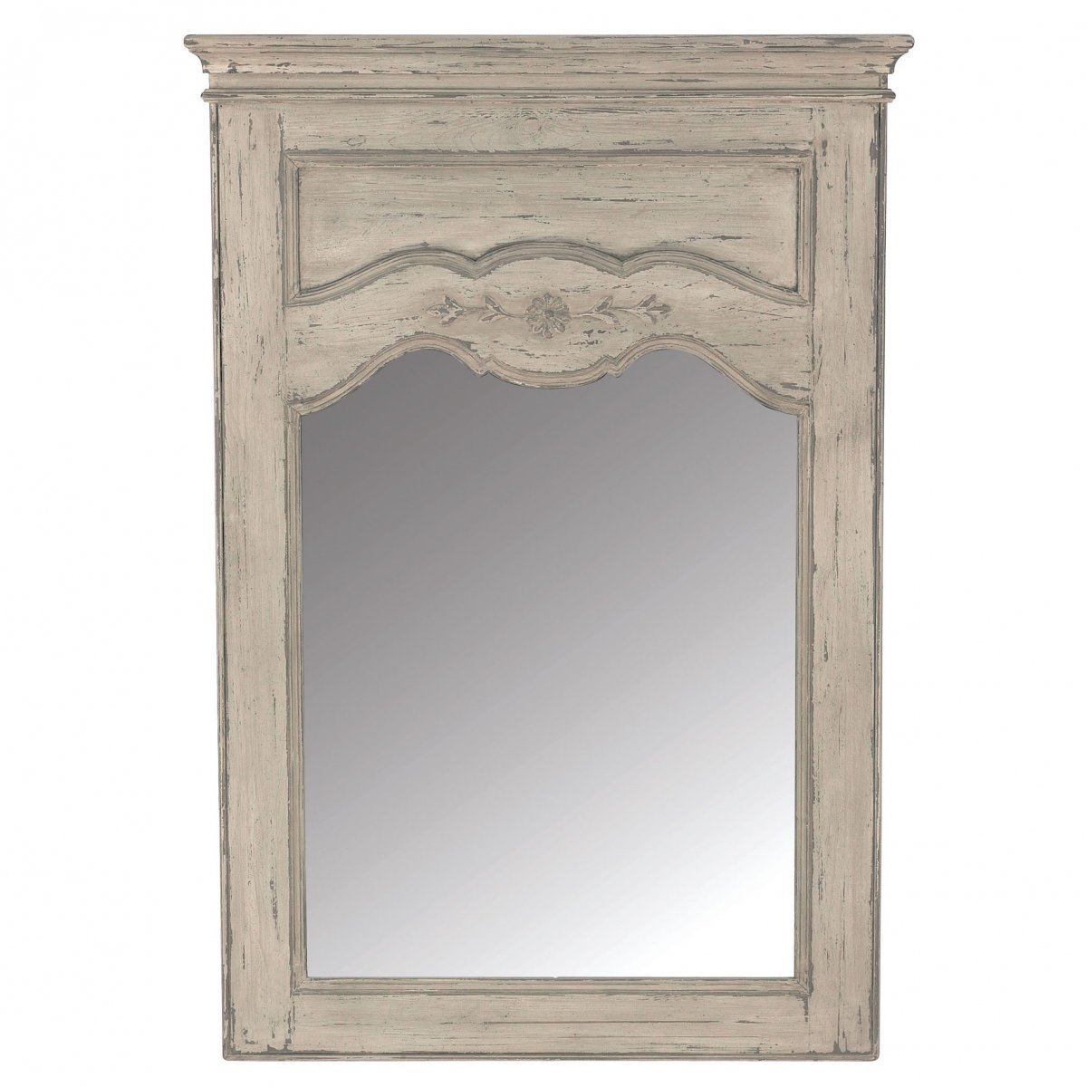 Зеркало MIROIR TRUMEAU RECTANGULAIRE EN PIN GRIS CHATEAU DQX0HH