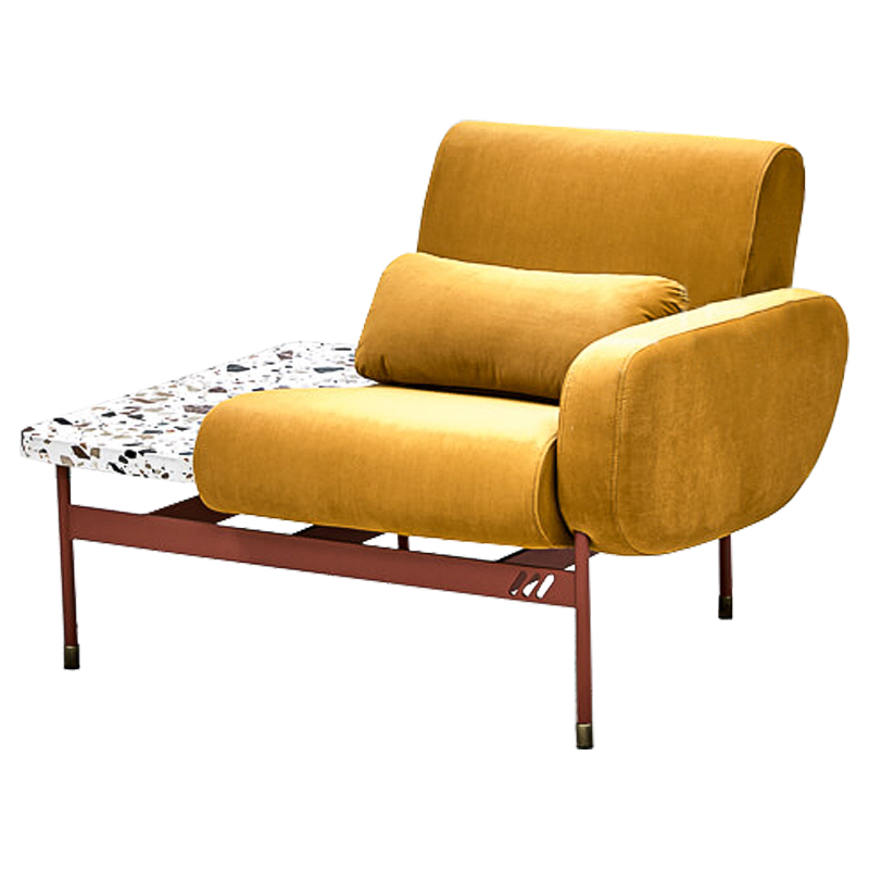 Мягкие кресла Кресло Mustard and Terrazzo Chair