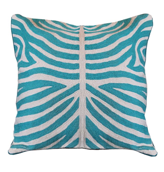 Подушка Turquoise Zebra