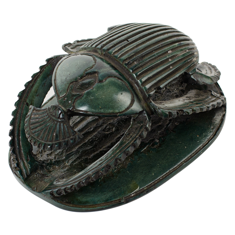 Статуэтка Скарабей Scarab Beetle dark green 1